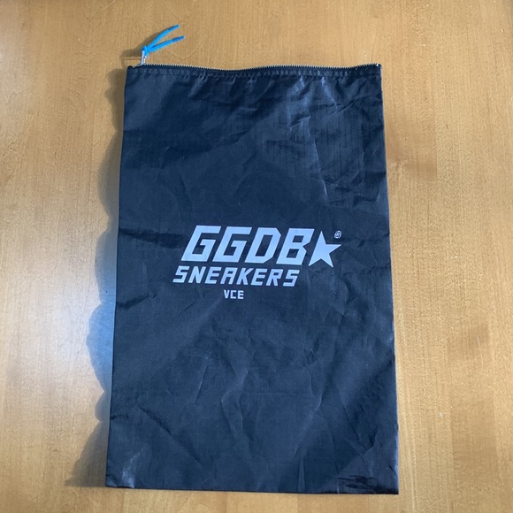 Golden Goose White and Blue Sneakers High-Top Casual - Picture 7 of 10